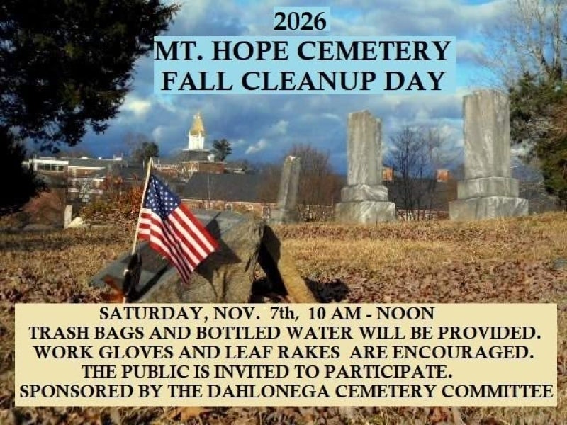 Mt Hope Cemetery Fall Cleanup Day 2026